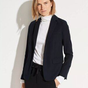 NWOT VINCE Lightweight Crepe Blazer | Navy | 2